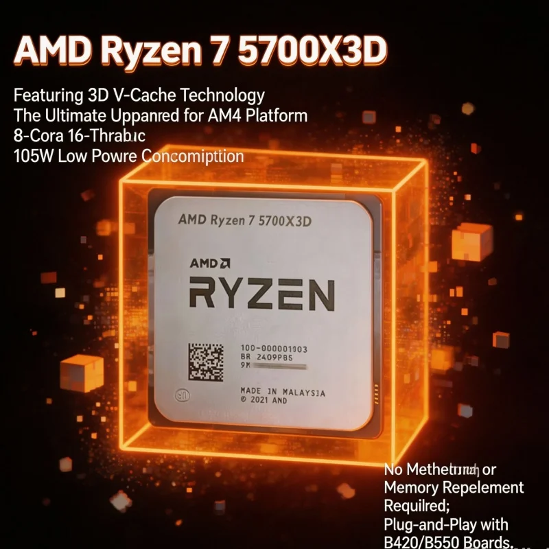 Amd Cpu Ryzen 7 - معالج AMD Ryzen 7 5700X3D R7