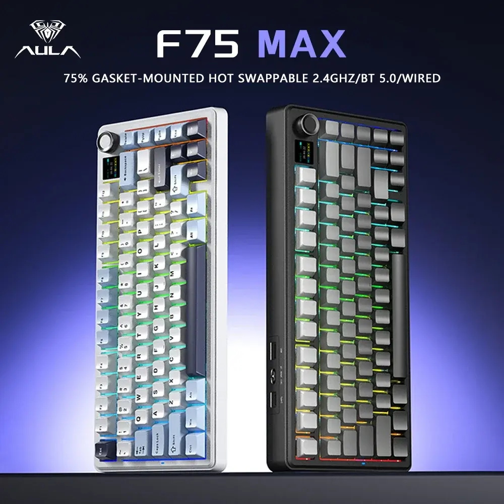 Gaming Keyboard Hot Swappable - لوحة مفاتيح ألعاب ميكانيكية AULA F75MAX