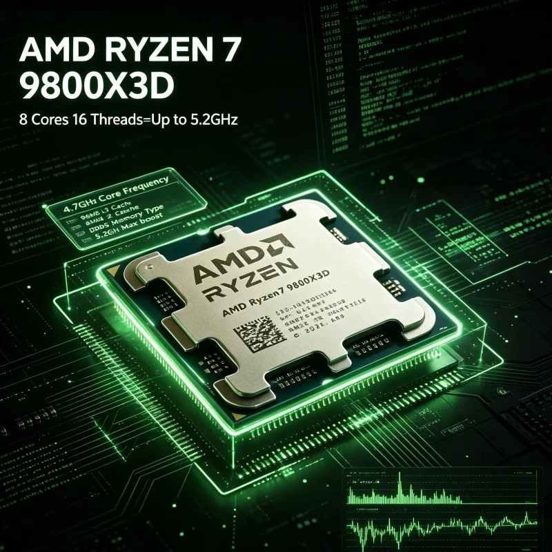 Amd Cpu Ryzen 7 - معالج AMD Ryzen 7 9800X3D X3D