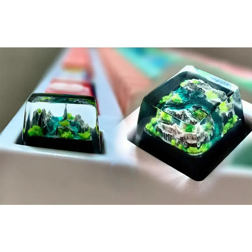 Gaming Keyboard No Rgb - أغطية مفاتيح RGB من الراتنج بتصميم
