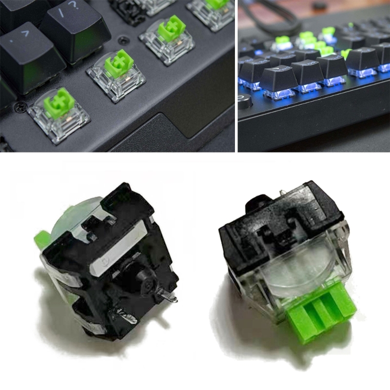 Gaming Keyboard No Rgb - 2 قطعة 3Pin الأخضر RGB مفاتيح