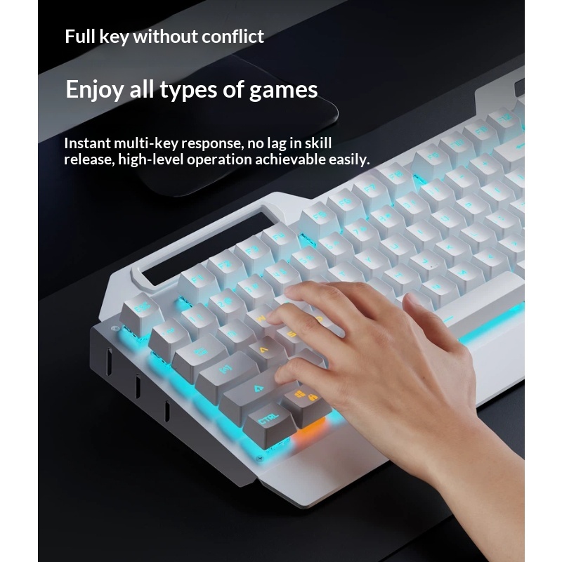 مجموعة لوحة مفاتيح ميكانيكية ل - مراجعة Keyboard Gaming Blue Switch وسعره
