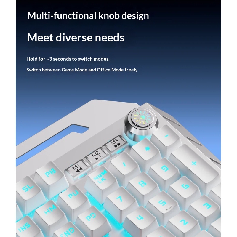 مجموعة لوحة مفاتيح ميكانيكية ل - مراجعة Keyboard Gaming Blue Switch وسعره