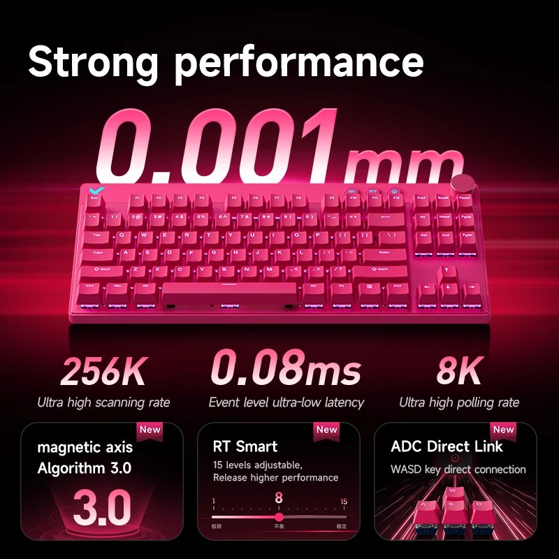 لوحة مفاتيح ألعاب سلكية مغناطي - مراجعة Gaming Keyboard Hot Swappable وسعره