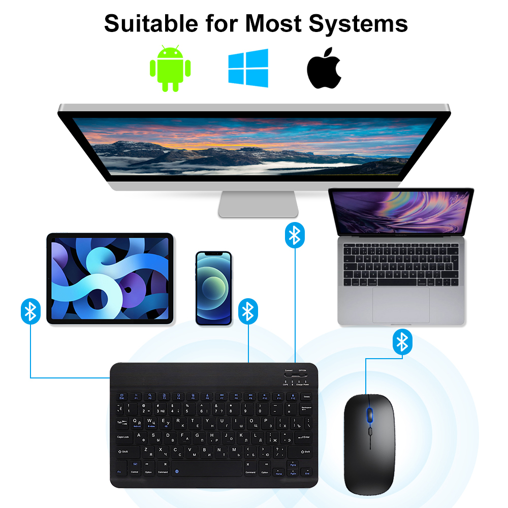 لوحة مفاتيح وماوس بلوتوث لأجهز - مراجعة Gaming Keyboard Mini وسعره