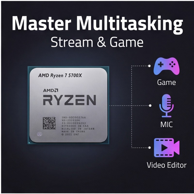 معالج Ryzen 7 5700X من AMD R7  - مراجعة Amd Cpu Ryzen 7 وسعره