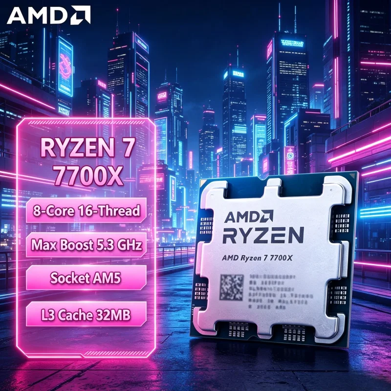معالج AMD Ryzen 7 7700X AM5 لل - مراجعة Amd Cpu Ryzen 7 وسعره