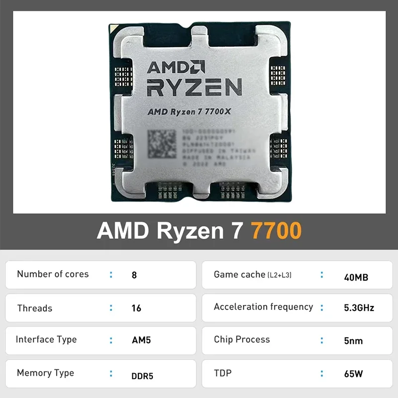 معالج AMD Ryzen 7 7700X AM5 لل - مراجعة Amd Cpu Ryzen 7 وسعره